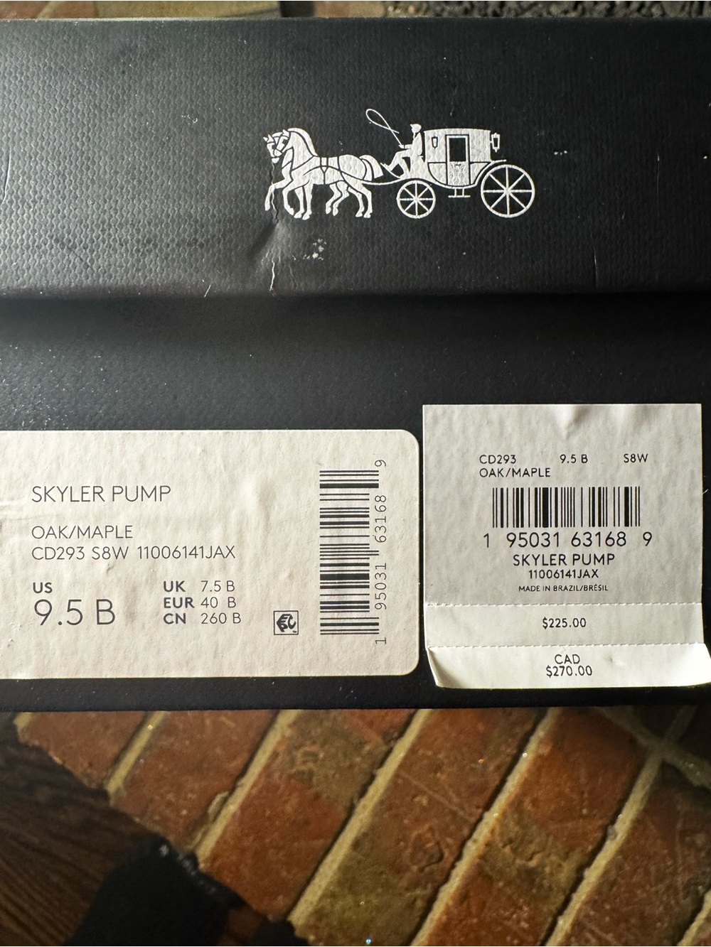 Coach Brown Signature Pointed Toe Heels - Picture 3 of 11